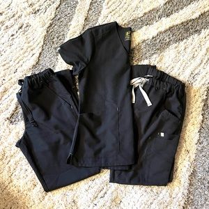 Black Figs Scrub Set with extra pants